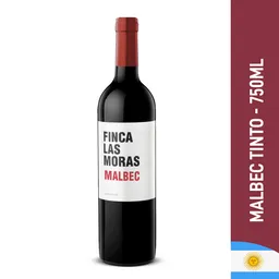 Combo Finca Las Moras Vino Tinto Malbec Botella 750 mL + Milka