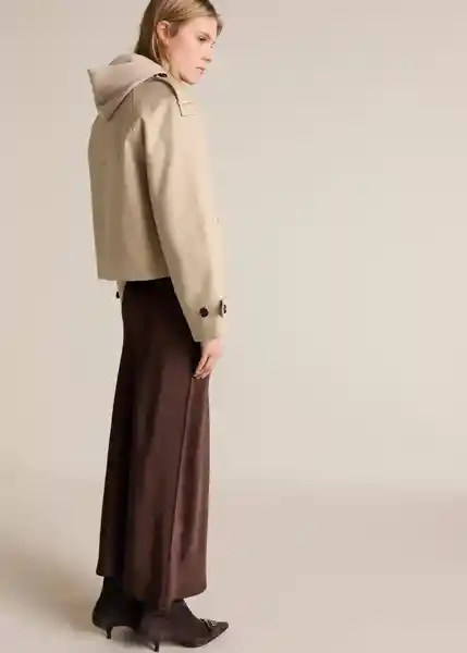 Chaqueta Habana Camel Talla L Mujer Mango