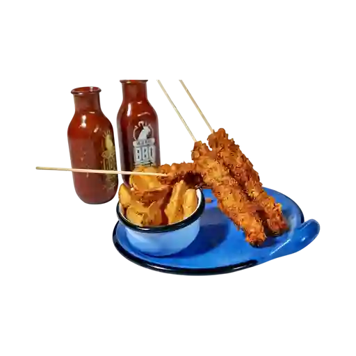 Brocheta Pollo Apanado