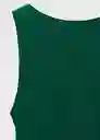 Vestido Steamy Verde Talla M Mujer Mango