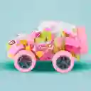 Set Bloques de Construcción Coche Deportivo Rosa Miniso