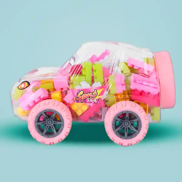 Set Bloques de Construcción Coche Deportivo Rosa Miniso