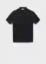 Polo Andrew Negro Talla XL Hombre Mango