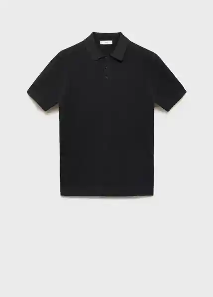 Polo Andrew Negro Talla XL Hombre Mango