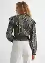 Blusa Alp Negro Talla 20 Teen Niñas Mango