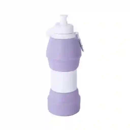 Vaso Plástico Plegable de Silicona Púrpura 600 mL Serie Miniso
