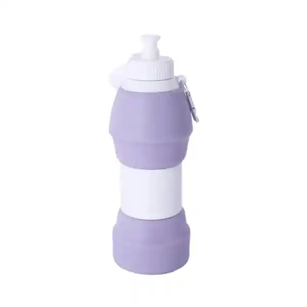 Vaso Plástico Plegable de Silicona Púrpura 600 mL Serie Miniso