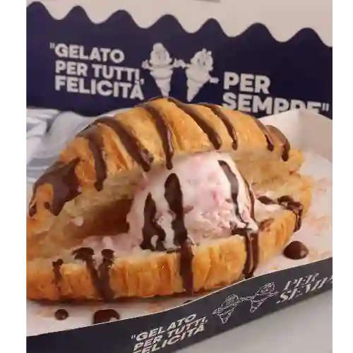 Croissant con Helado
