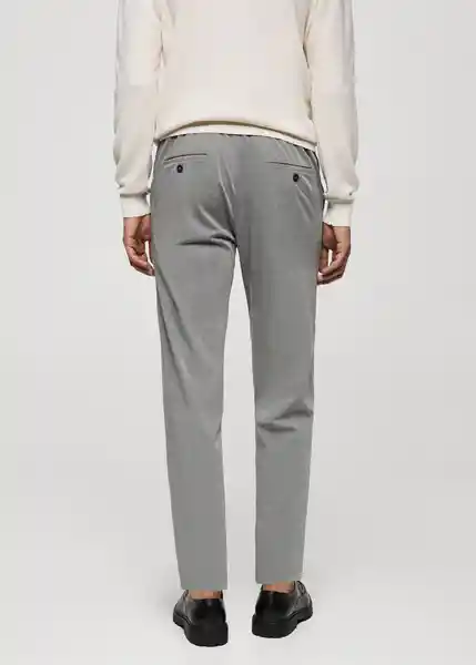 Pantalón Bologna Gris Talla 46 Hombre Mango