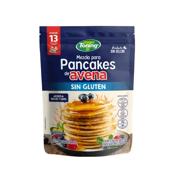 Toning Mezcla Pancakes Avena Sin Gluten