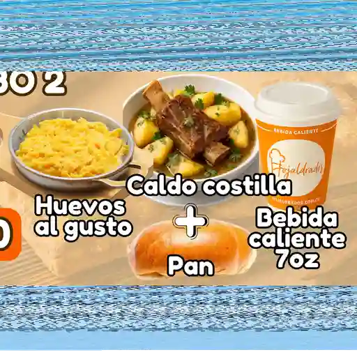 Combo costilla y huevos