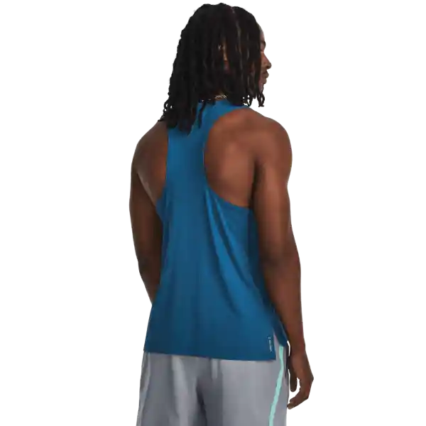 Under Armour Polera Iso-Chill Laser Sing Hombre Azul Talla LG