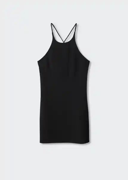 Vestido Spria Negro Talla S Mujer Mango