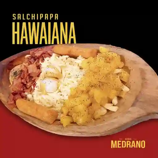 Salchipapa Hawaiana