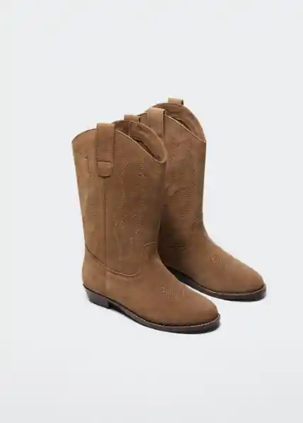 Bota Lauren Beige Talla 32 Niñas Mango