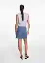 Falda Row Tejano Medio Talla 20 Niñas Mango