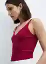 Top Gymnasti Rojo Talla Xs Mujer Mango