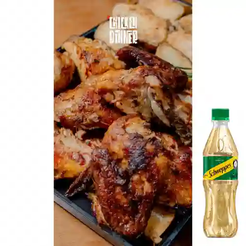 Combo 1/2 Pollo Dinner + Schweppes Ginger Ale 400ML