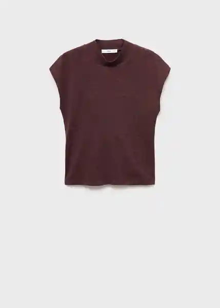Camiseta Michi Burdeos Talla L Mujer Mango
