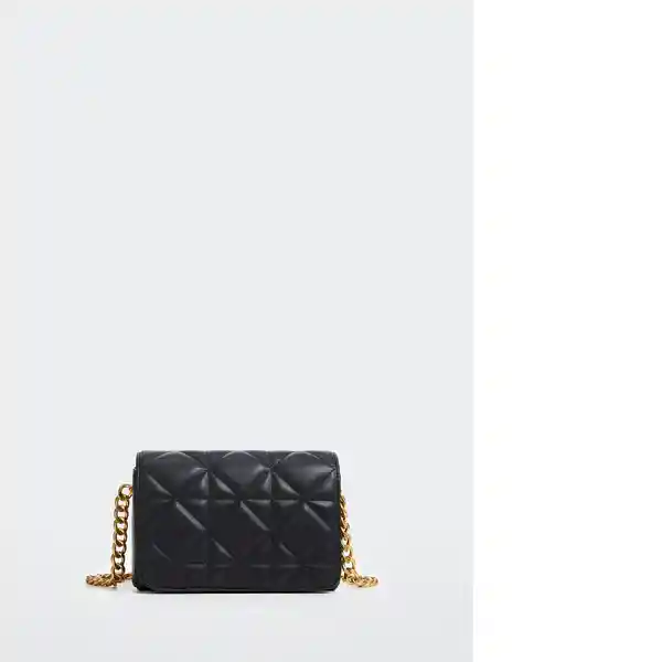 Bolso M Chess Negro Talla 99 Mujer Mango