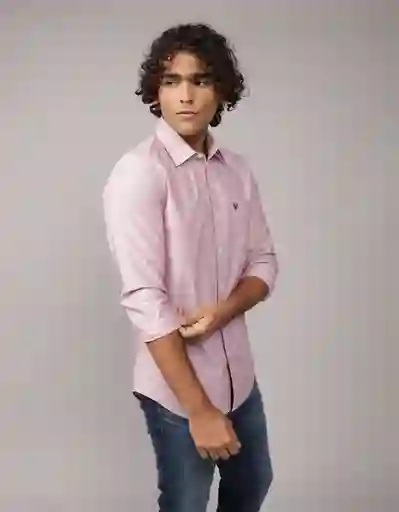 Camisa Hombre Rojo Talla Large 2722608 American Eagle
