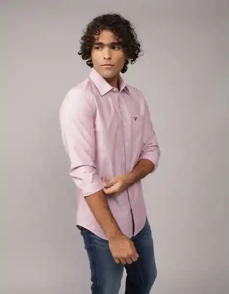 Camisa Hombre Rojo Talla Large 2722608 American Eagle