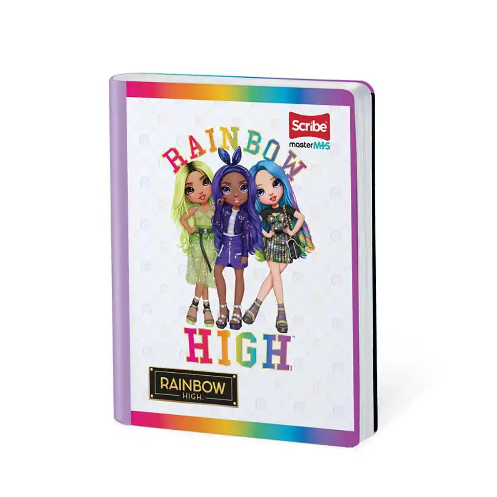 Cuaderno Rainbow Master Mas Cuadriculado 50 Hojas Cosido Scribe