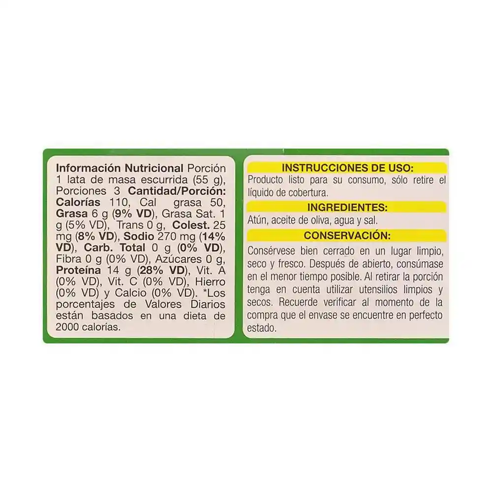  Lomitos De Atun En Aceite De Oliva Exito 