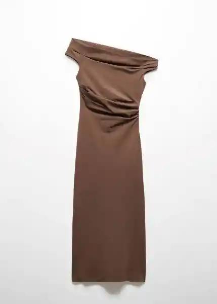 Vestido Twisted Chocolate Talla XS Mujer Mango