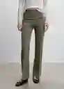 Pantalón Avaya Khaki Talla XS Mujer Mango