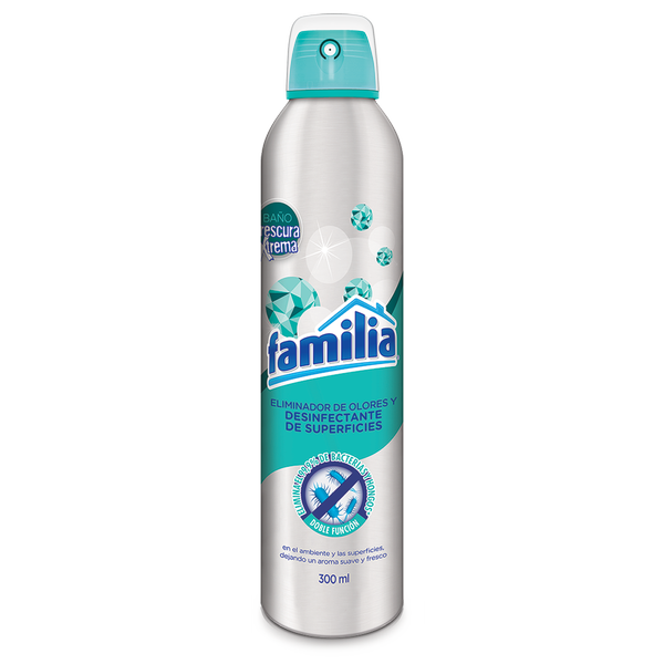Eliminador De Olores Y Desinfectante De Superficie Familia Frescura Extrema X 300 Ml