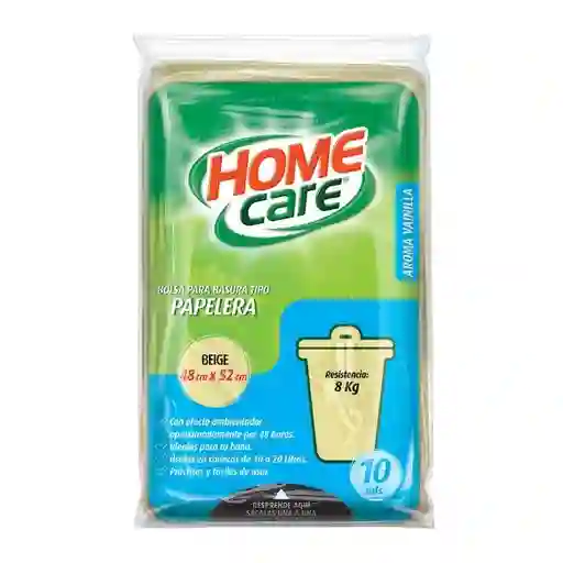 Home Care Bolsa Beige Para Papelera 48 x 52 cm