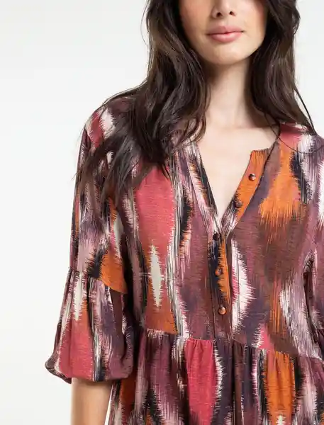  Vestido Lolu Mujer Rosa Rubor Oscuro Talla S Naf-Naf 