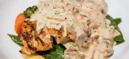 Pechuga En Salsa De Champinones