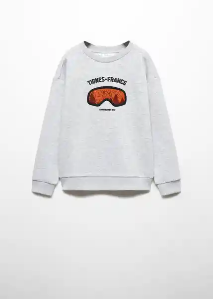 Sudadera Tignes Gris Claro Vigore Talla 14 Niños Mango