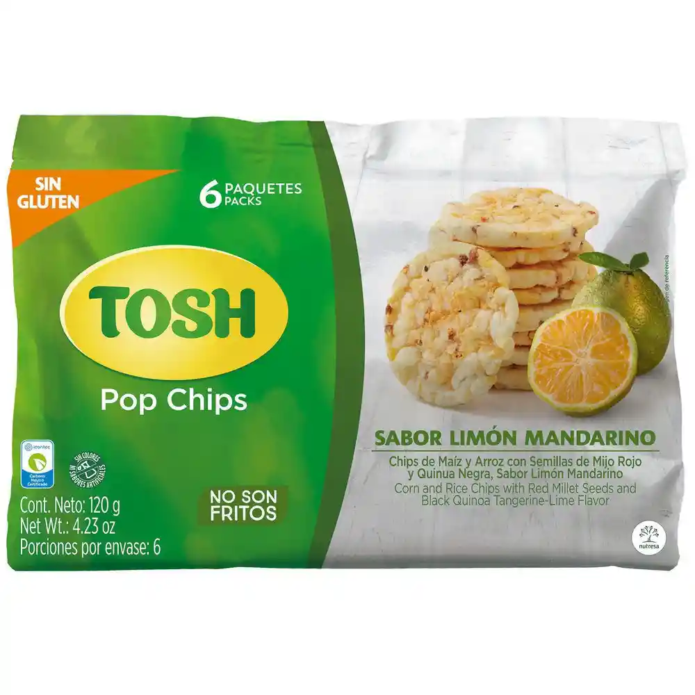 Tosh Snack Chips de Maíz Limón