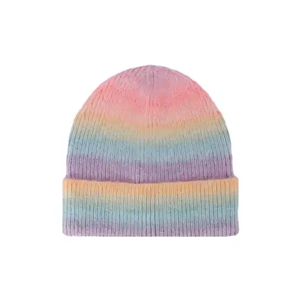 Gorro Tejido Serie Miniso Degradado Rosa Naranja Miniso