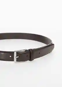 Cinturón Básico Marrón Talla 80 Hombre Mango