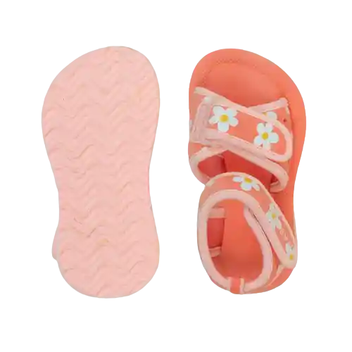 Nabaiji Sandalias Con Flores Bebé Niña Coral Talla 23