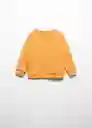 Sudadera Roar Mostaza Talla 72 Niños Mango