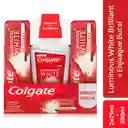 Colgate Crema Dental + Enjueague Bucal Luminous White Brilliant