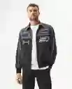 Chaqueta Racing Aviator Masculino Gris Galaxia Talla M Chevignon