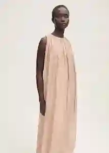 Vestido Ania Beige Talla XS Mujer Mango