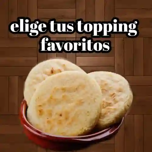 Arepas con Topping