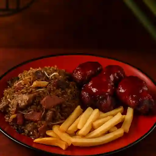 Combo personal con costillas de cerdo