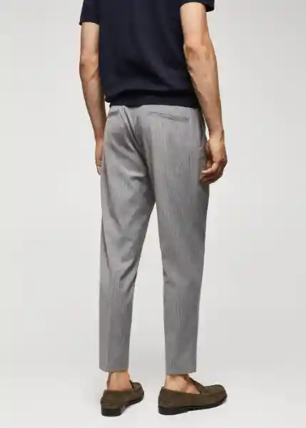 Pantalón Milano Gris Claro Vigoré Talla 40 Hombre Mango