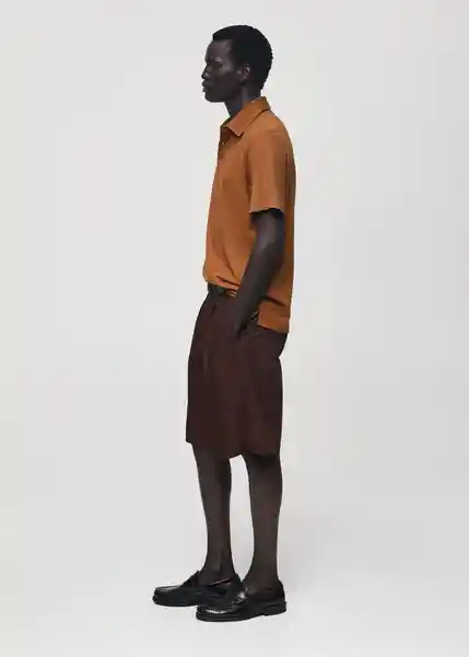 Polo Poloslub-h Marron Talla L Hombre Mango