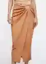 Falda Famara Nude Talla 36 Mujer Mango