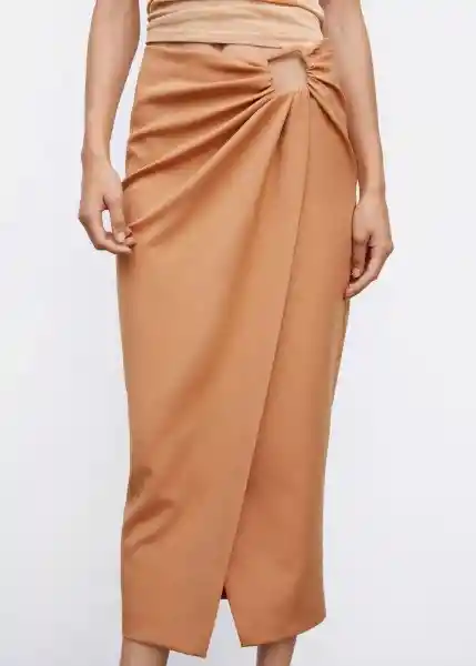 Falda Famara Nude Talla 36 Mujer Mango