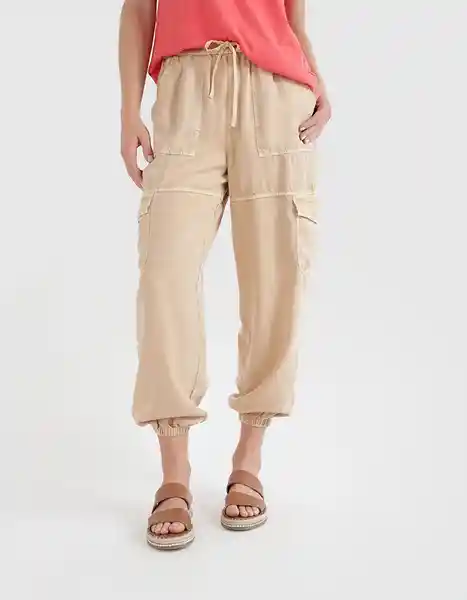 Pantalón Aerie Beige Talla Sm Reg American Eagle 04938117